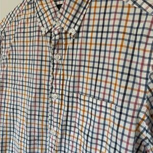 J.Crew Flex Washed Classic Fit Plaid Button Down Shirt Size Small